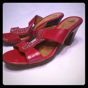 IComfort red wedges size 9.5